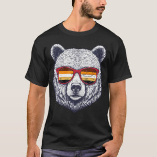 ゲイ プライド フラッグ ゲイ プライド マンス LGBT ゲイ ベア Tシャツ