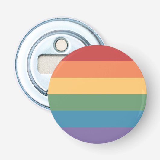 ゲイ・プライド・フラッグ LGBT ボトルオープナー (正面)