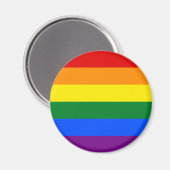ゲイ・プライド・フラッグ LGBT マグネット (正面/裏面)