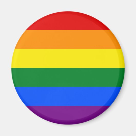 ゲイ・プライド・フラッグ LGBT マグネット (正面)