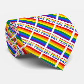 ゲイ プライド フラッグ LGBTQ タイル柄 ネクタイ (ロール)