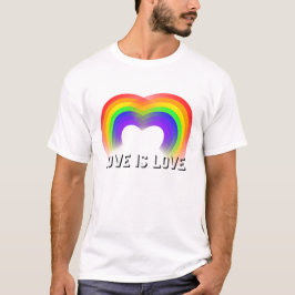ゲイ・プライド ラブ・イズ・ラブ Tシャツ