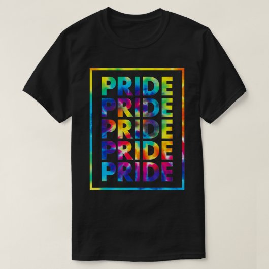 ゲイ プライド レインボー エクアリティ Tシャツ (デザイン正面)