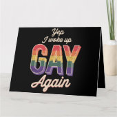 ゲイ プライド レインボー クィア CSD パーティー LGBT カード (正面)