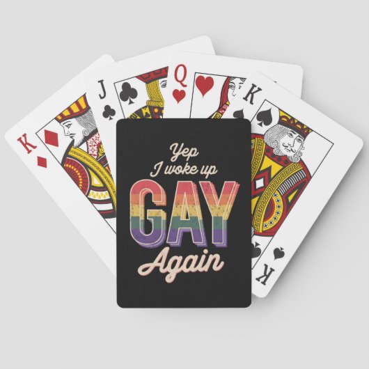 ゲイ プライド レインボー クィア CSD パーティー LGBT トランプ (裏面)