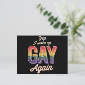 ゲイ プライド レインボー クィア CSD パーティー LGBT ポストカード (スタンド正面)