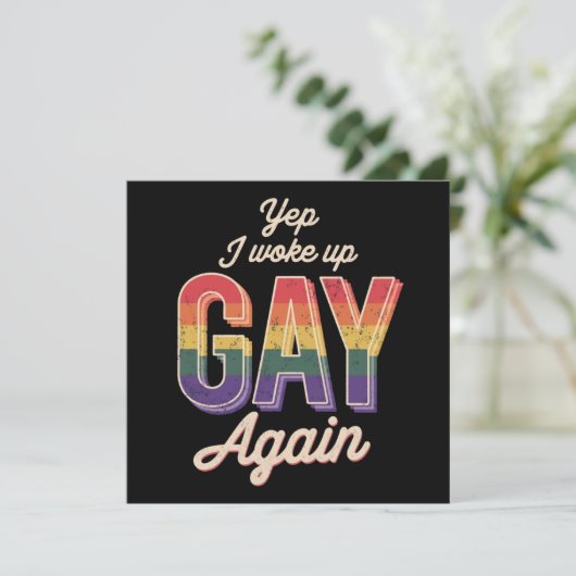 ゲイ プライド レインボー クィア CSD パーティー LGBT 招待状 (スタンド正面)