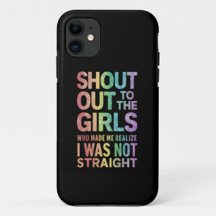 ゲイ プライド レインボー フラッグ LGBT への声援 女子たちへ iPhone 11 ケース