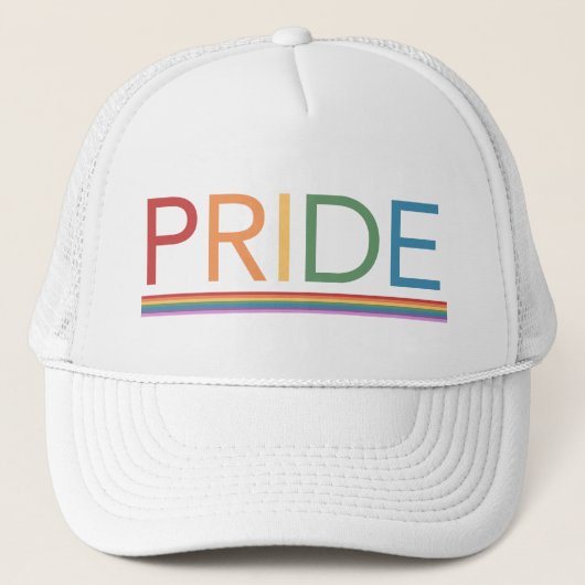 ゲイ プライド レインボー LGBT トラッカーズハット キャップ (正面)
