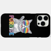 ゲイ プライド レインボー LGBTQ にゃんこ サングラス Case-Mate iPhoneケース (裏面 (横))
