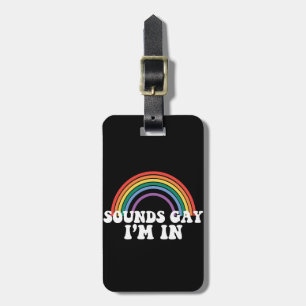 ゲイ プライド LGBT サウンド ゲイだもん 虹色 ゲイ ラゲッジタグ