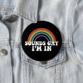 ゲイ プライド LGBT サウンド ゲイ レインボー ゲイ 缶バッジ (インサイチュ)