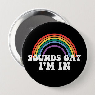 ゲイ プライド LGBT サウンド ゲイ レインボー ゲイ 缶バッジ