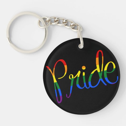 ゲイ プライド LGBT スクリプト キーチェーン (正面)