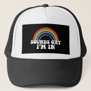 ゲイ プライド LGBT レインボー サウンズ ゲイ アイム イン ゲイ キャップ
