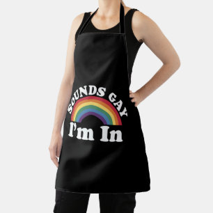 ゲイ プライド LGBT レインボー サウンド ゲイ だって好き エプロン