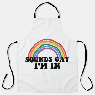 ゲイ プライド LGBT レインボー サウンド ゲイ だって好き エプロン