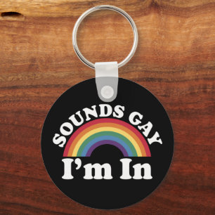 ゲイ プライド LGBT レインボー サウンド ゲイ だって好き キーホルダー