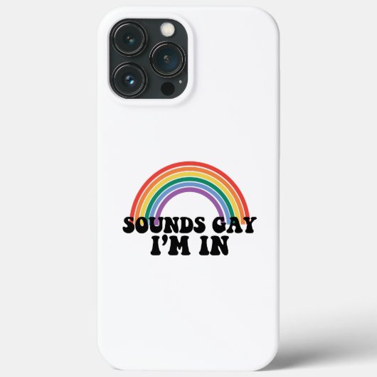 ゲイ プライド LGBT レインボー サウンド ゲイ だって好き Case-Mate iPhoneケース (裏面)