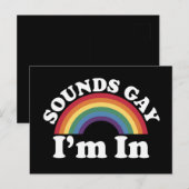 ゲイ プライド LGBT レインボー サウンド ゲイ だって Pride ポストカード (正面/裏面)
