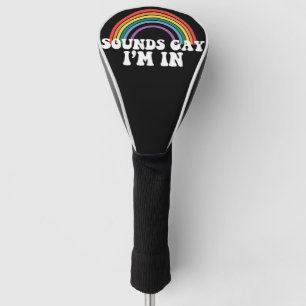 ゲイ プライド LGBT レインボー サウンド ゲイ I'm イン レインボー ゲイ ゴルフヘッドカバー