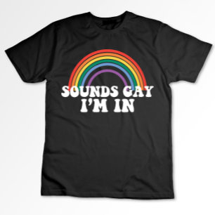 ゲイ プライド LGBT レインボー サウンド ゲイ I'm イン レインボー ゲイ Tシャツ