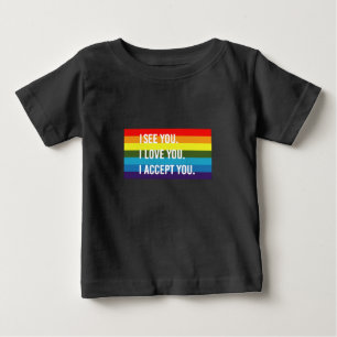 ゲイ プライド LGBT Tシャツ I See I Love You I Accept You