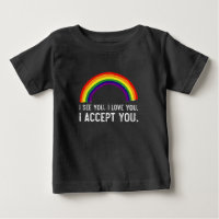 ゲイ プライド LGBT Tシャツ I See I Love You I Accept You