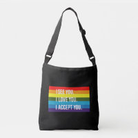 ゲイ プライド LGBT Tシャツ I See I Love You I Accept You