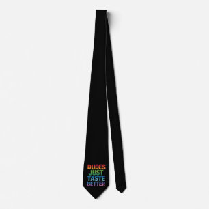 ゲイ プライド LGBTQ おもしろ 男性はただおいしく見える ネクタイ