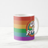 ゲイ プライド LGBTQ+ コーヒーマグカップ (正面右)