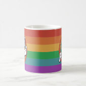ゲイ プライド LGBTQ+ コーヒーマグカップ (中央)