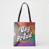 ゲイ プライド LGBTQ+ トートバッグ (正面)