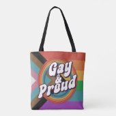 ゲイ プライド LGBTQ+ トートバッグ (裏面)
