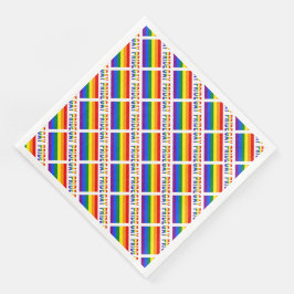 ゲイ・プライド LGBTQ レインボー タイル柄 パーティー