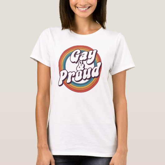 ゲイ プライド LGBTQ+ Tシャツ (正面)