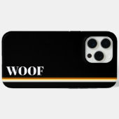 ゲイ・ベアーズ・プライドフラグのクールでエレガントなワフ Case-Mate iPhoneケース (裏面 (横))