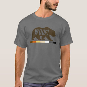 ゲイ・ベア・プライドカラーベア・ウーフ Tシャツ