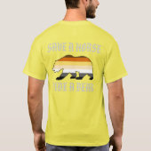 ゲイ・ベア・プライド セーブ・ア・ホース・ライド・ア・ベア Tシャツ (裏面)