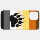 ゲイ・ベア・プライド・フラッグ ベアの足 カースメイト iPhoneケース Case-Mate iPhoneケース (裏面 / 右)