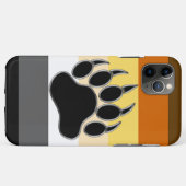 ゲイ・ベア・プライド・フラッグ・ベア・パウ Case-Mate iPhoneケース (裏面(横))