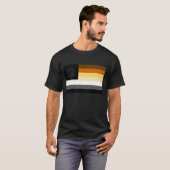 ゲイ・ベア・プライド・フラッグ ベア・パウ Tシャツ (正面フル)
