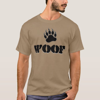 ゲイ・ベア・プライド・ベアの足あと WOOF Tシャツ