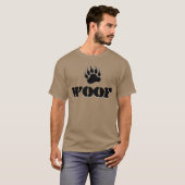 ゲイ・ベア・プライド・ベアの足あと WOOF Tシャツ (正面フル)
