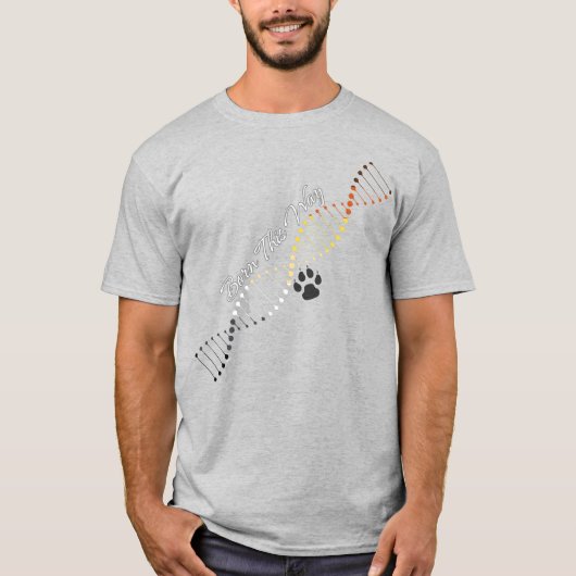 ゲイ・ベア - ベア・プライドDNA Tシャツ (正面)