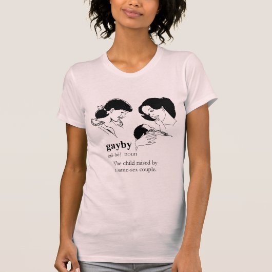 ゲイ・ベイビー (レズビアン) Tシャツ (正面)