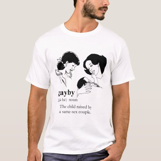 ゲイ・ベイビー (レズビアン) Tシャツ (正面)