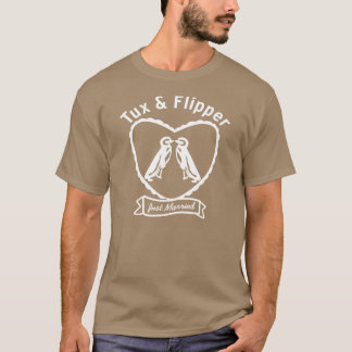 ゲイ ペンギン ウェディング フレンド Tシャツ