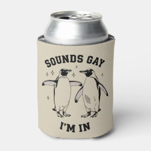 ゲイ ペンギン サウンド ゲイ だって Queer LGBTQ ヴィンテージ 缶クーラー