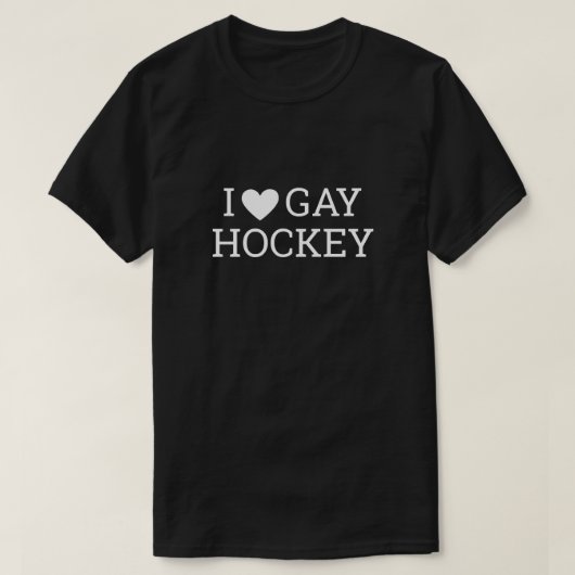 ゲイ・ホッケーが好き - 熱いライバル関係 クラシック Tシャツ (デザイン正面)